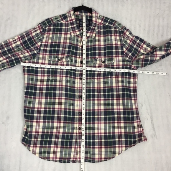 American Eagle Plaid Shirt Mens XL Athletic Fit Cotton Lightweight Soft Flannel - Picture 7 of 9